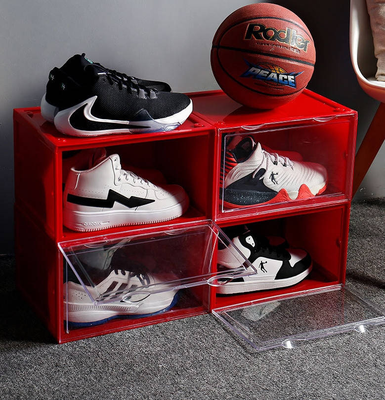 

Ящик – органайзер для обуви 1 ящик, Красный