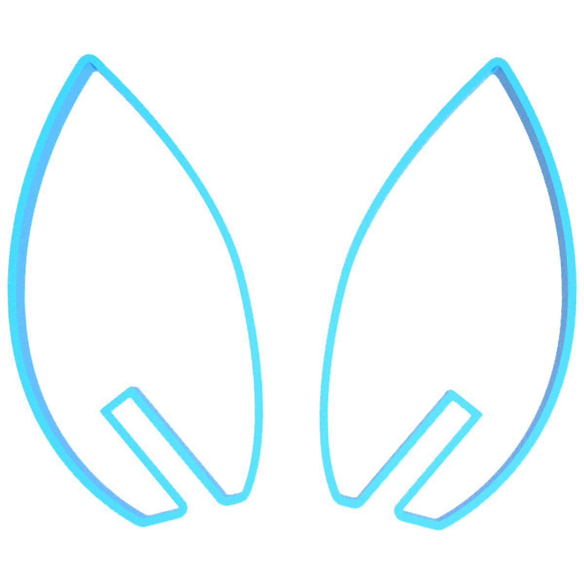 

Ушко Кролика на чашку 13*6,3 см (3D)