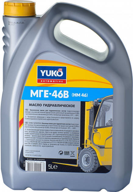 

Масло гидравлическое YUKO МГЕ-46В (НМ 46) (канистра 5л)