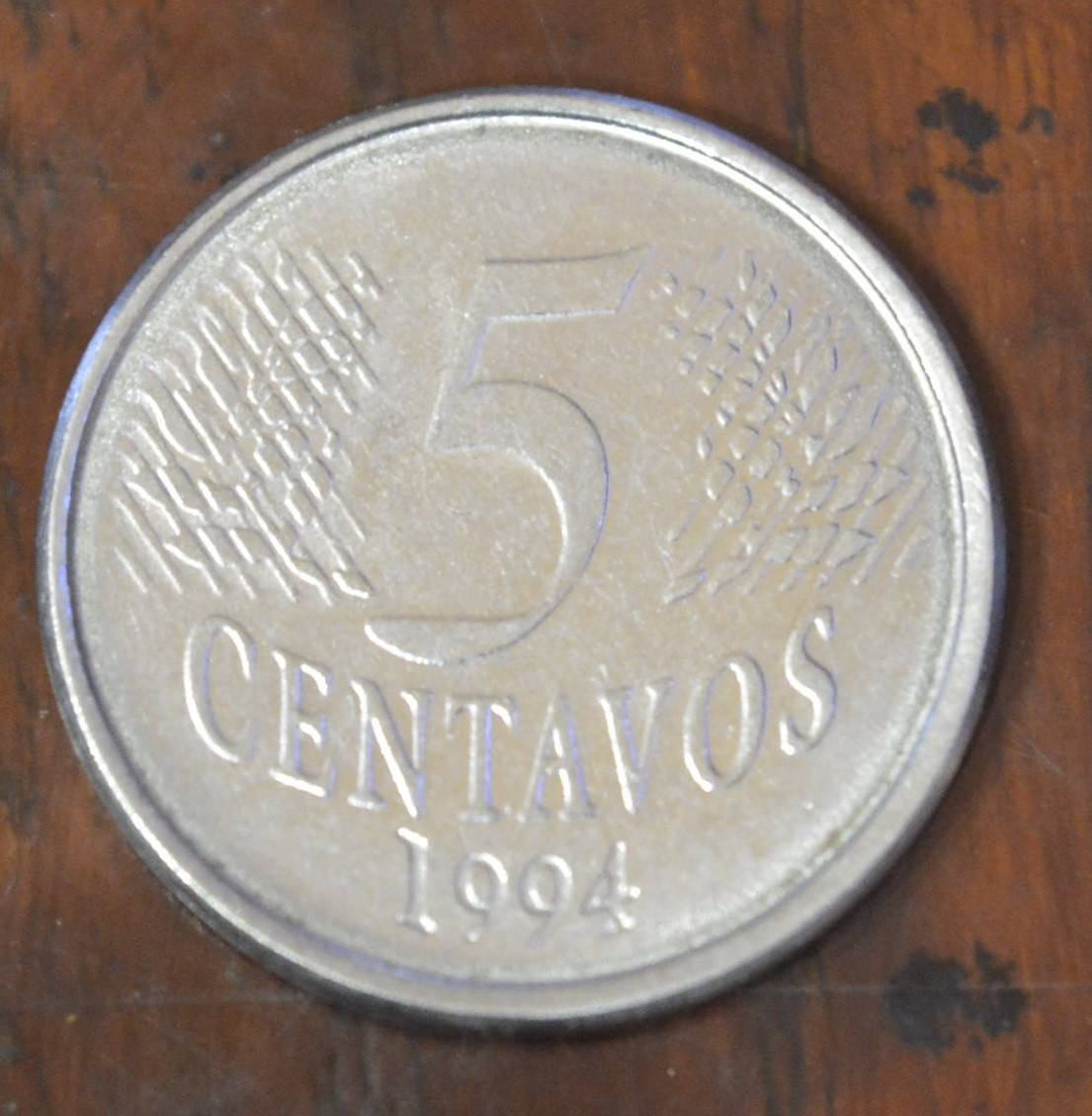 

Бразилия 5 сентаво 1994,96 г. (БС)