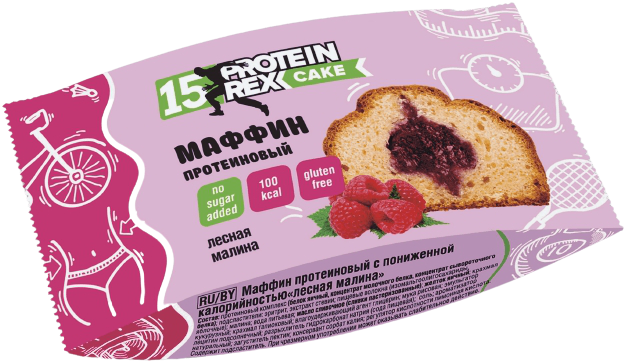 

Протеиновый маффин ProteinRex Лесная Малина (40 грамм)