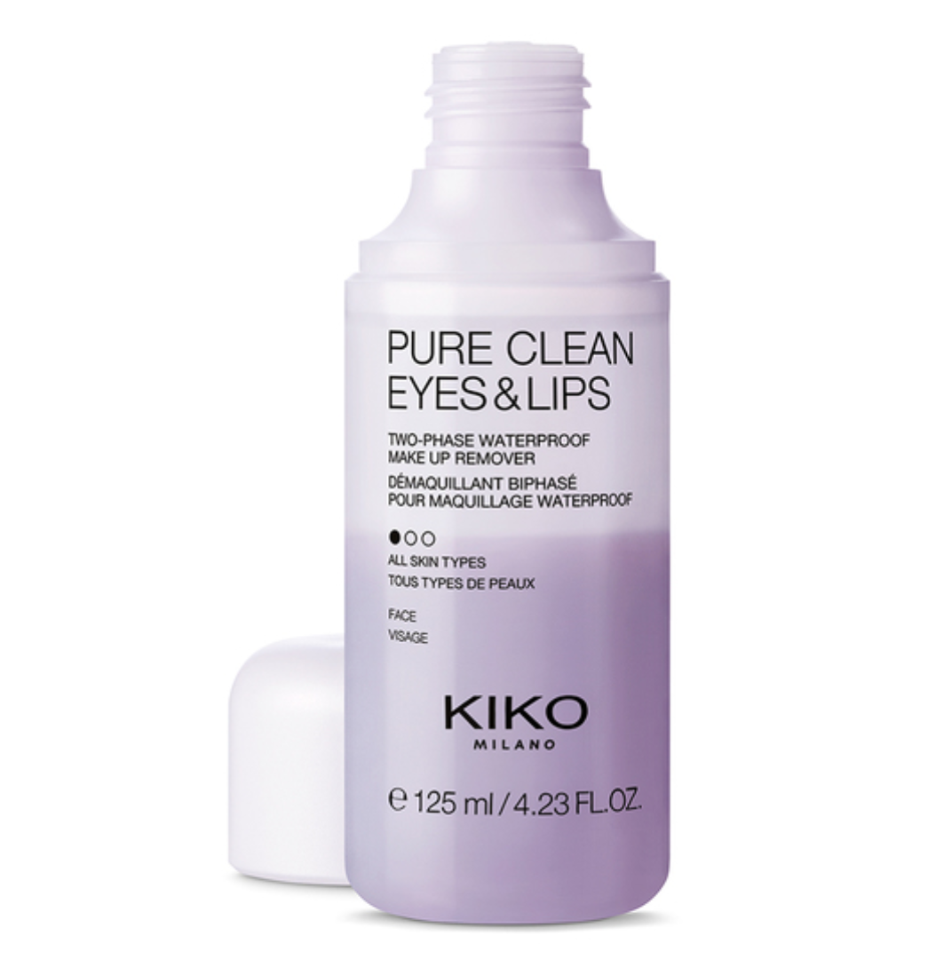 

Двухфазное средство для снятия макияжа Pure Clean Eyes & Lips Kiko Milano