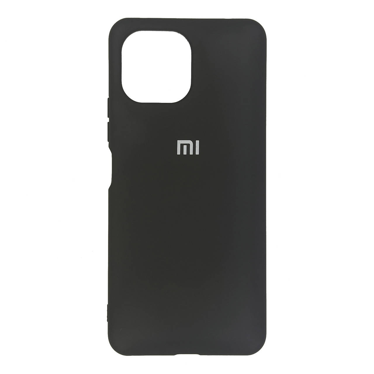 

Силиконовый чехол soft touch с микрофиброй для Xiaomi Mi 11 lite черный