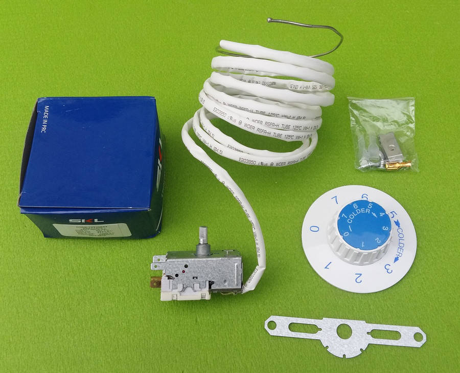 

Термостат капиллярный универсальный SKL / K59-L1275 / 6A / 250V / L=2,5м для двухкамерных холодильников