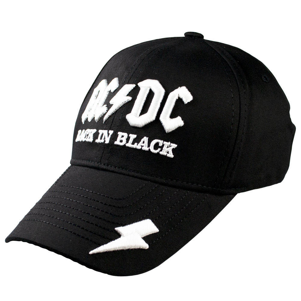 

Бейсболка AC/DC Back In Black 3D вышивка, Черный