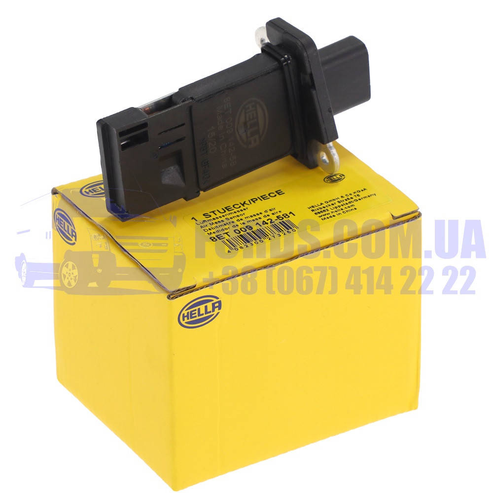 

Датчик расхода воздуха FORD TRANSIT/CONNECT/MONDEO 2006- (TDCI) (1376235/6C1112B579AA/8ET009142581) HELLA