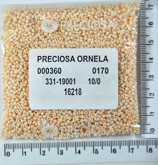 

Бисер PRECIOSA №10/0 натурал №16218 пакет 50 грамм уп=1пакет