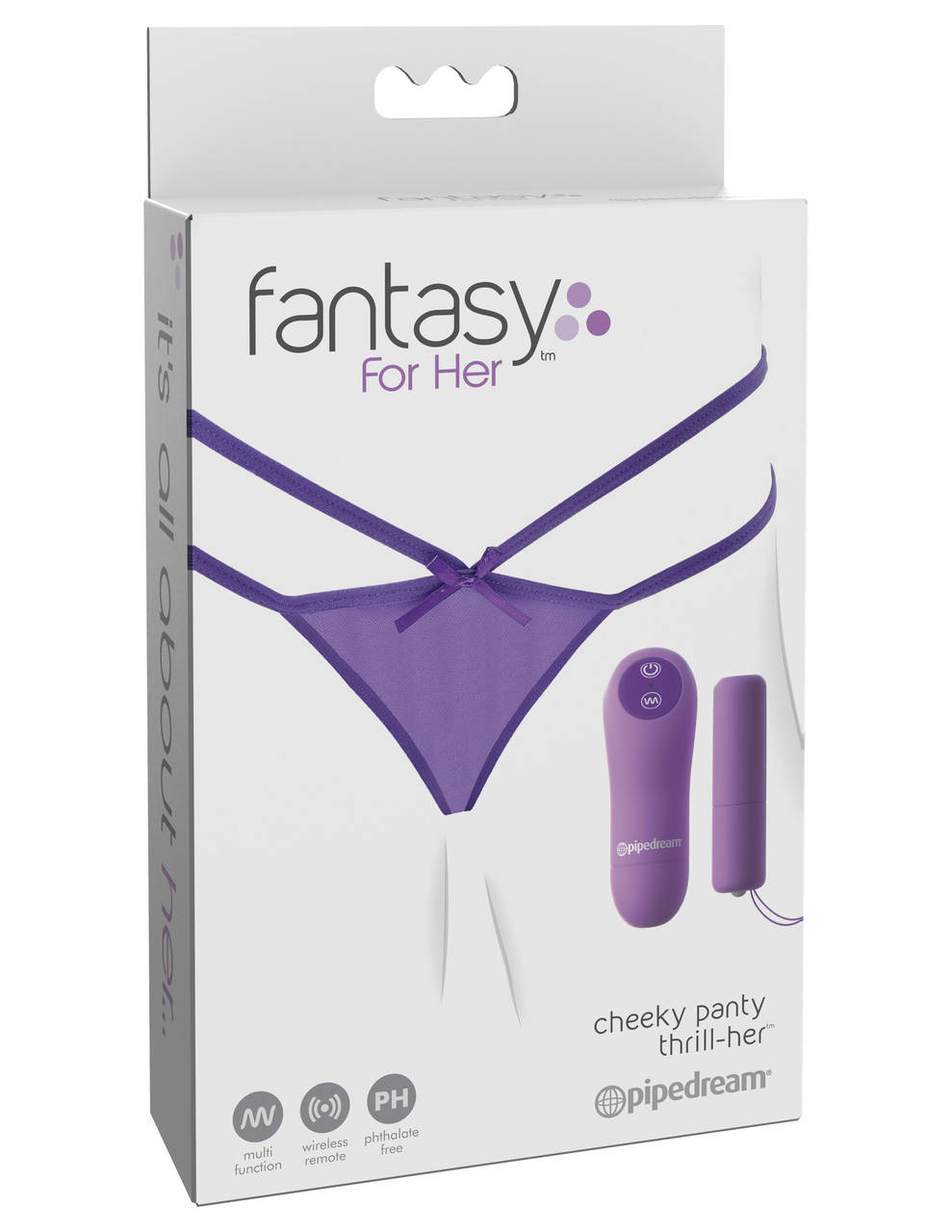 

Вибротрусики Fantasy For Her Cheeky Panty Thrill-Her от Pipedream, Фиолетовый
