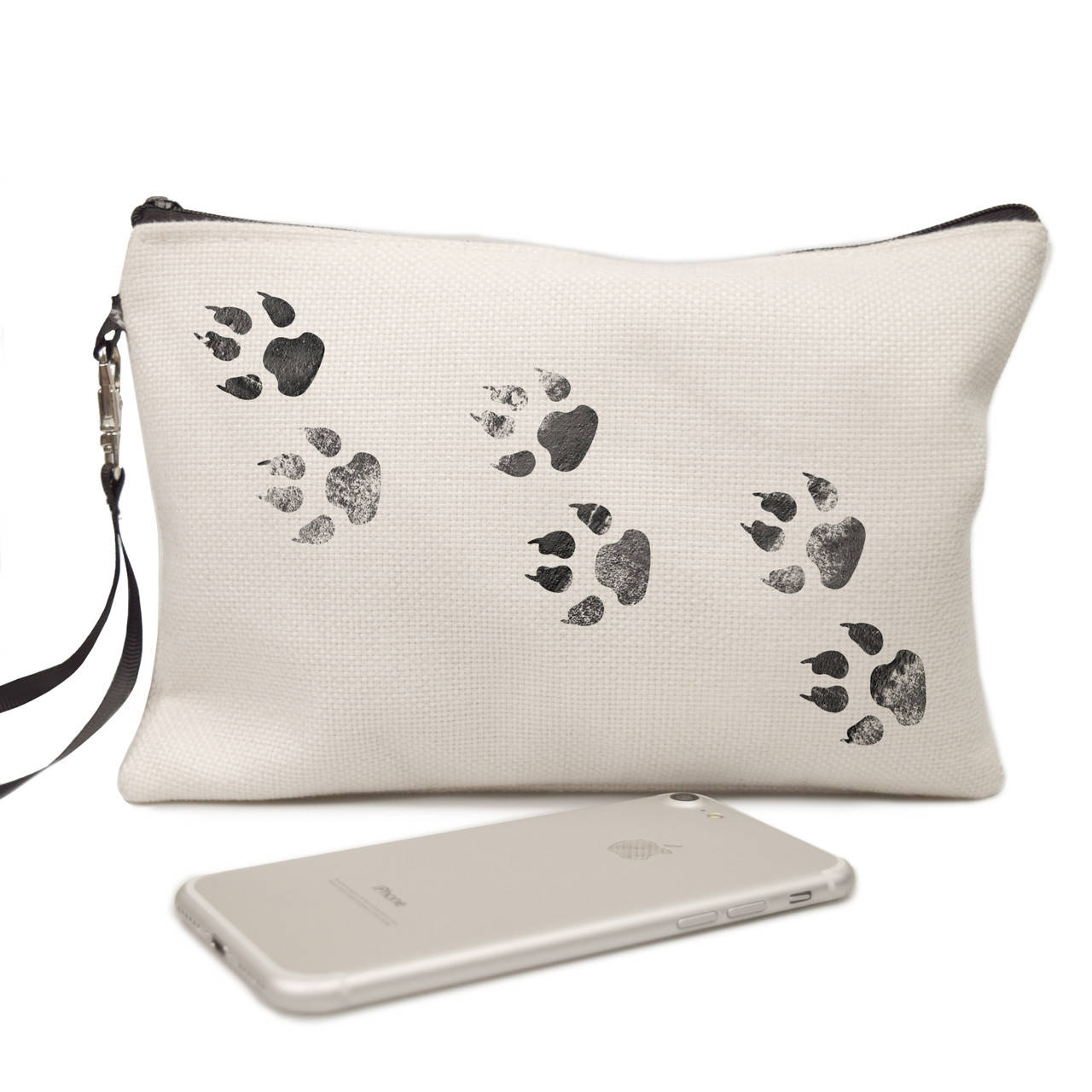 

Косметичка из натуральной ткани Лапки (Paws) Молочный (34407-1755)