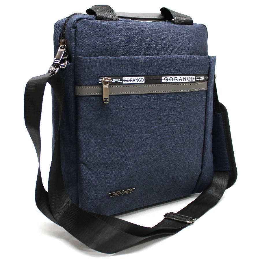 

Сумка через плечо мужская тканевая "GORANGD" YR 28010 Темно-синий