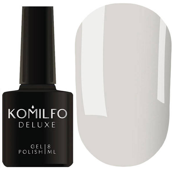

Гель-лак Komilfo Deluxe Series D072 (светлый голубо-серый, эмаль), 8 мл