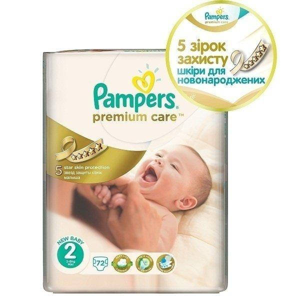 

Подгузники PAMPERS Premium Care Mini (3-6 кг), 72 шт