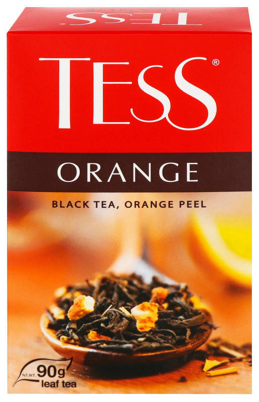 

Чай черный байховый листовой с цедрой апельсина и ароматом апельсина Tess Orange 90г.
