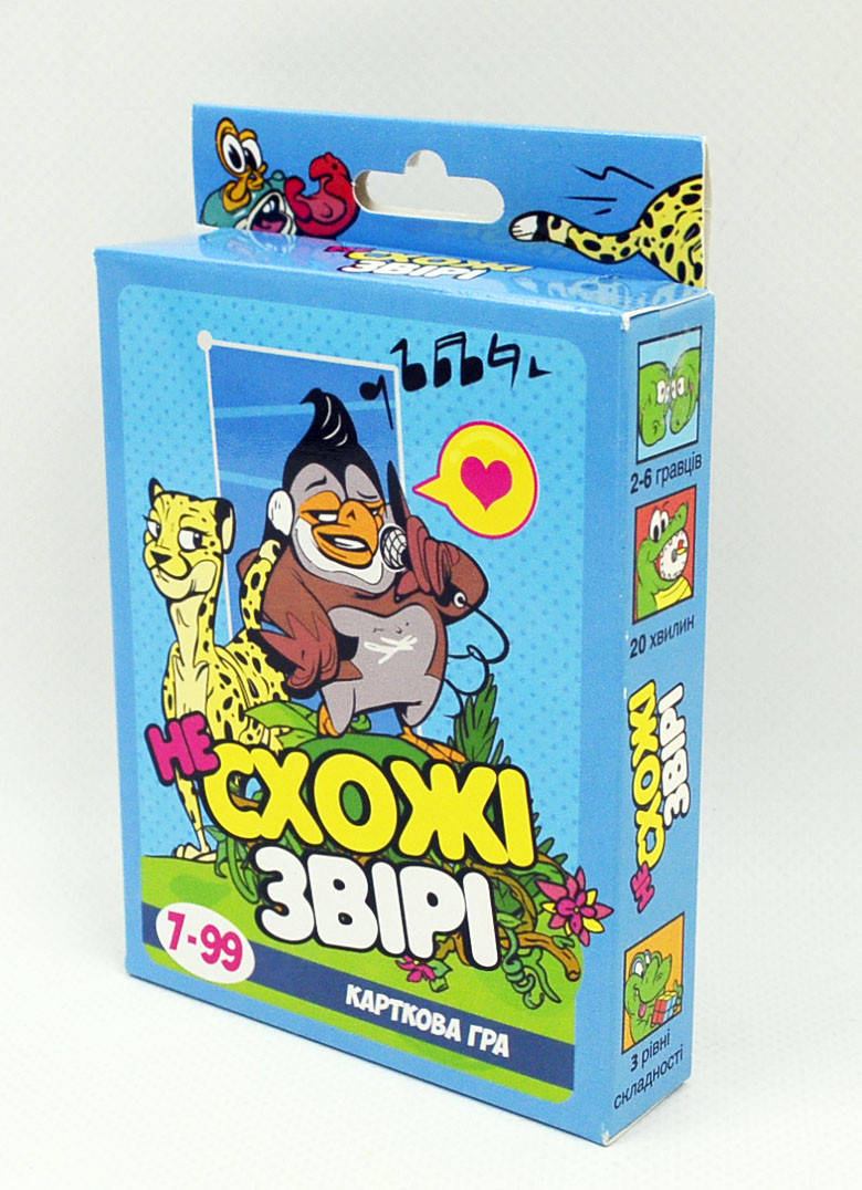 

Настольная карточная игра (укр) "Ннепохожие звери", 30223