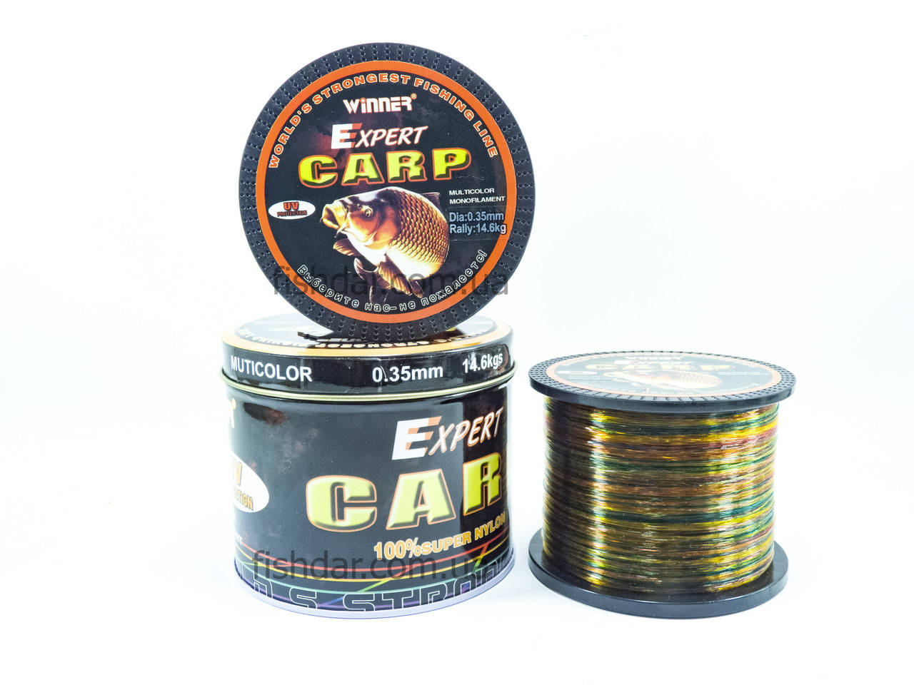 

Леска Winner Expert CARP 0.35 1000m тест 14.6кг