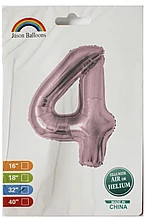 

Фольгированная цифра 32"(80 см) КНР 4 розовое золото