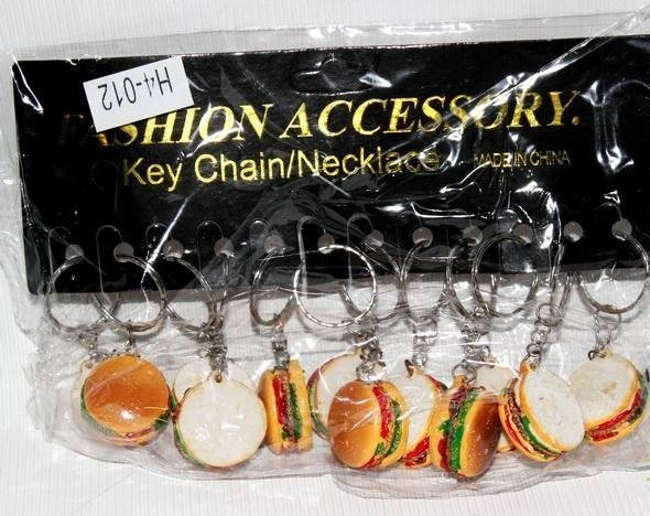 

Брелок Гамбургер керамика