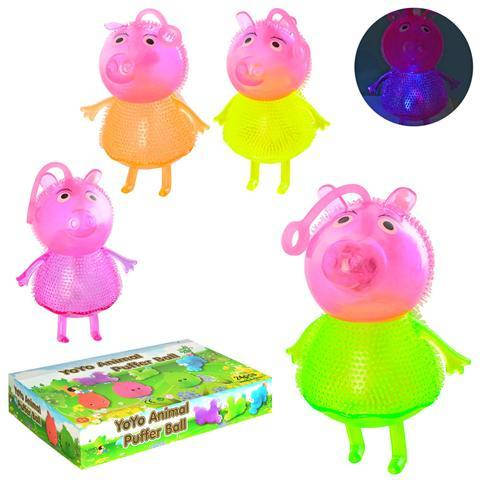 

Игрушка MS 0411пищалка свет 14см 12шт