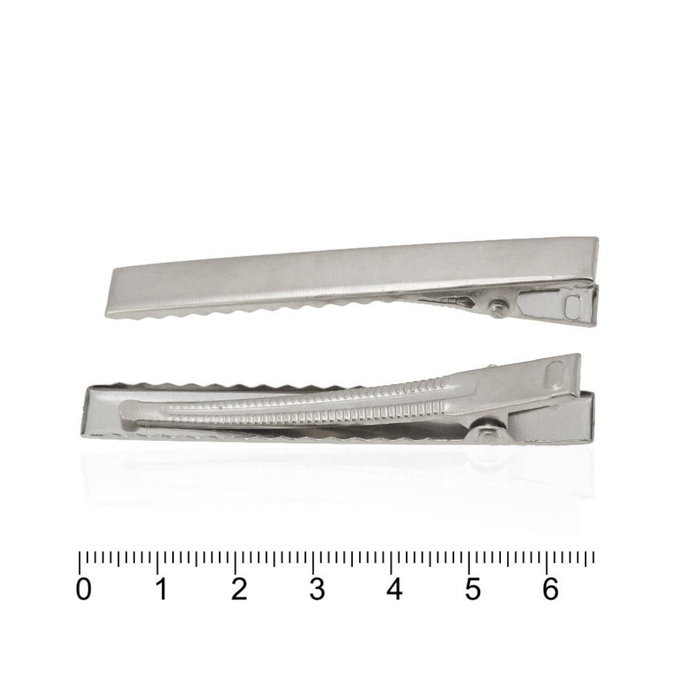 

Заколка уточка заготовка — 6.5cm серебристая металл 11394