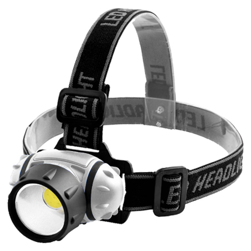 

Фонарь налобный 050B-COB, (питание 3xAAA), Черный