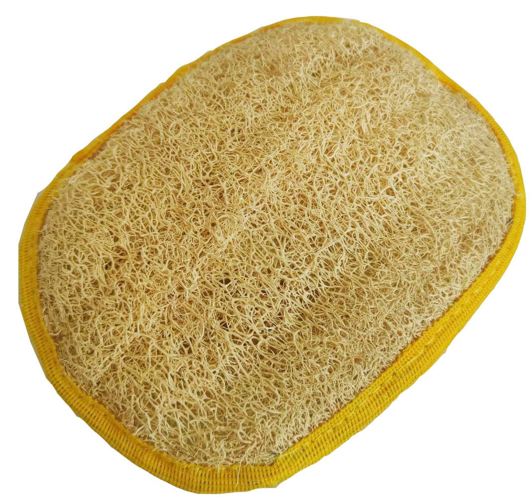 

Мочалка из люфы овал 15х12см