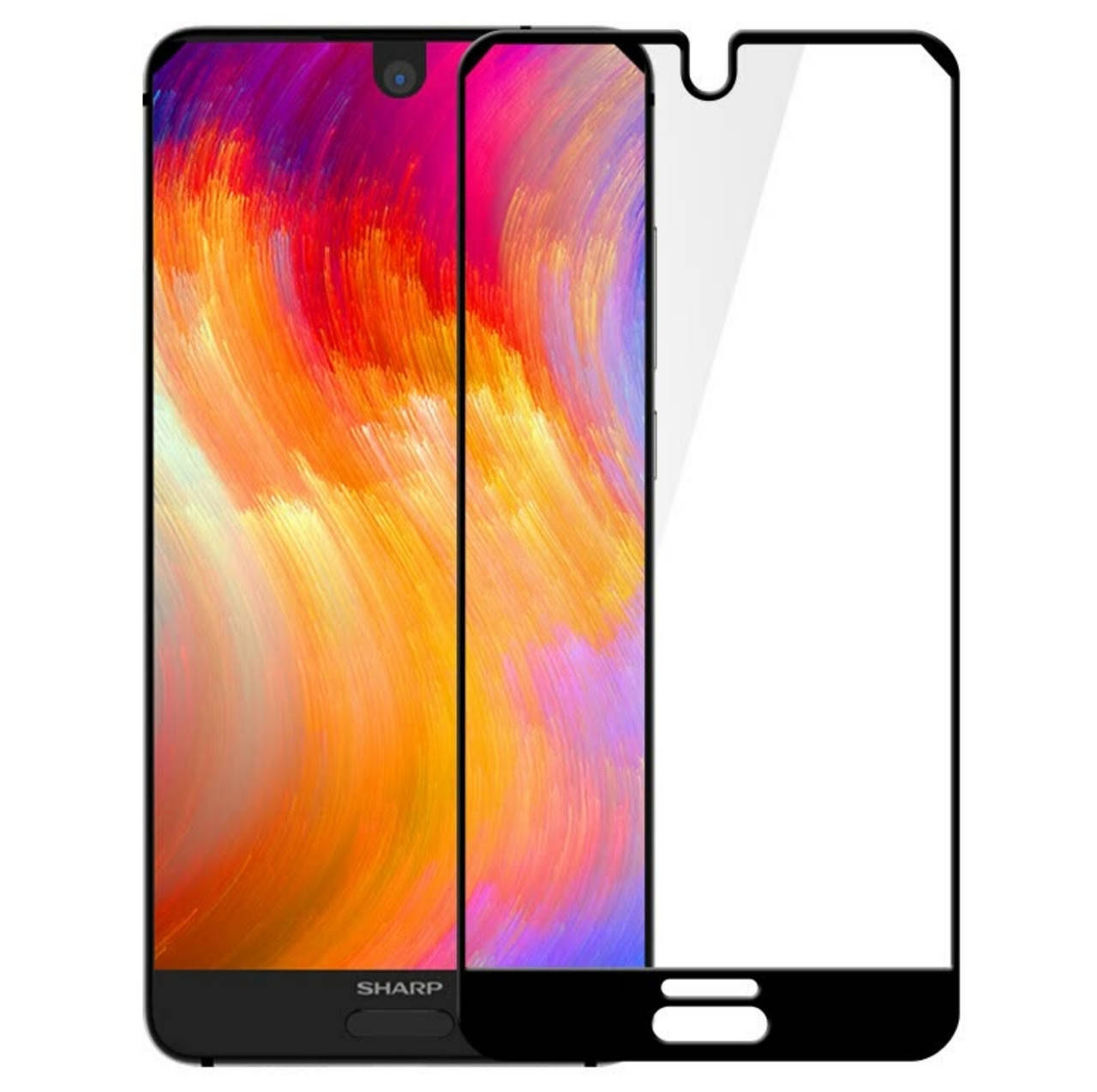 

Закаленное стекло 2.5D для SHARP Aquos S2 / SHARP Aquos S3 mini, Черный