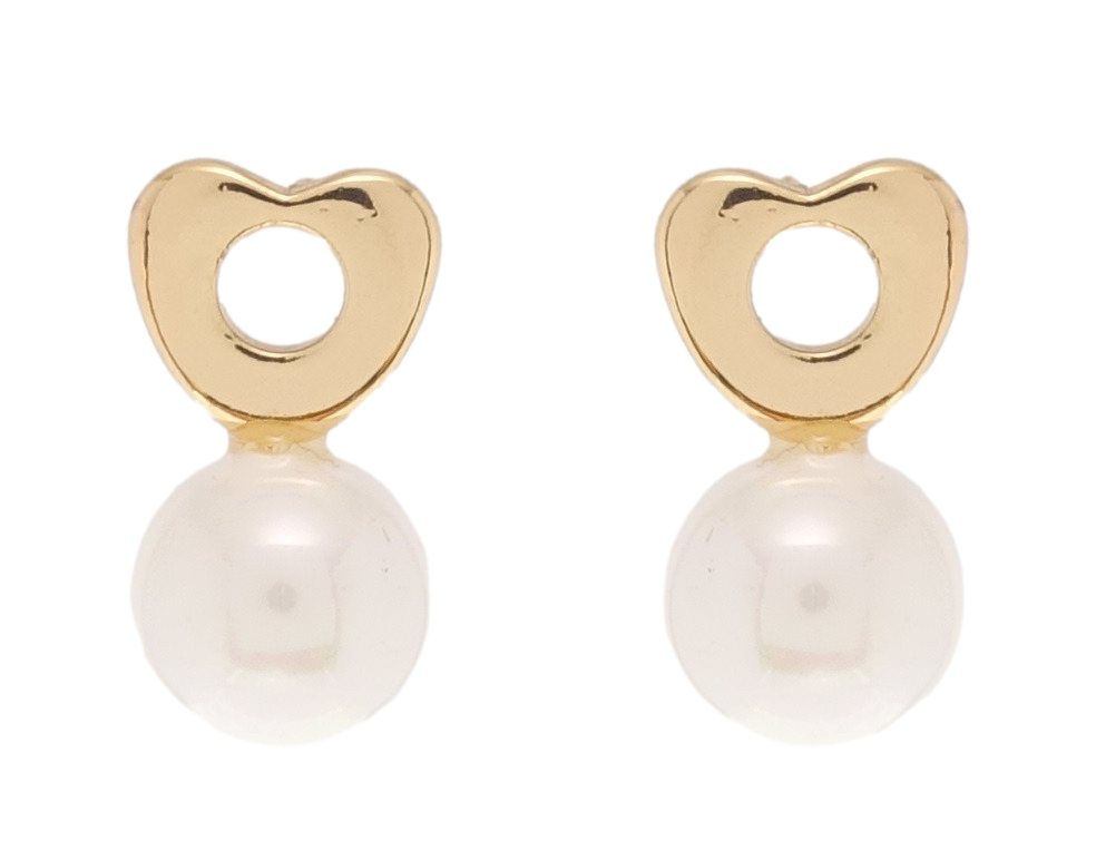 

Серьги Xuping Позолота 18K гвоздики (пусеты) "Жемчужина с сердечком"