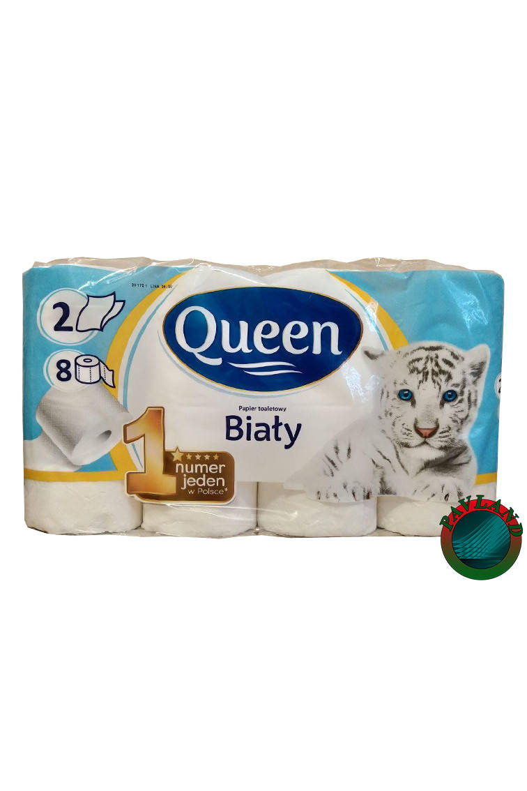 

Queen туалетная бумага 2 слойная (8 шт)