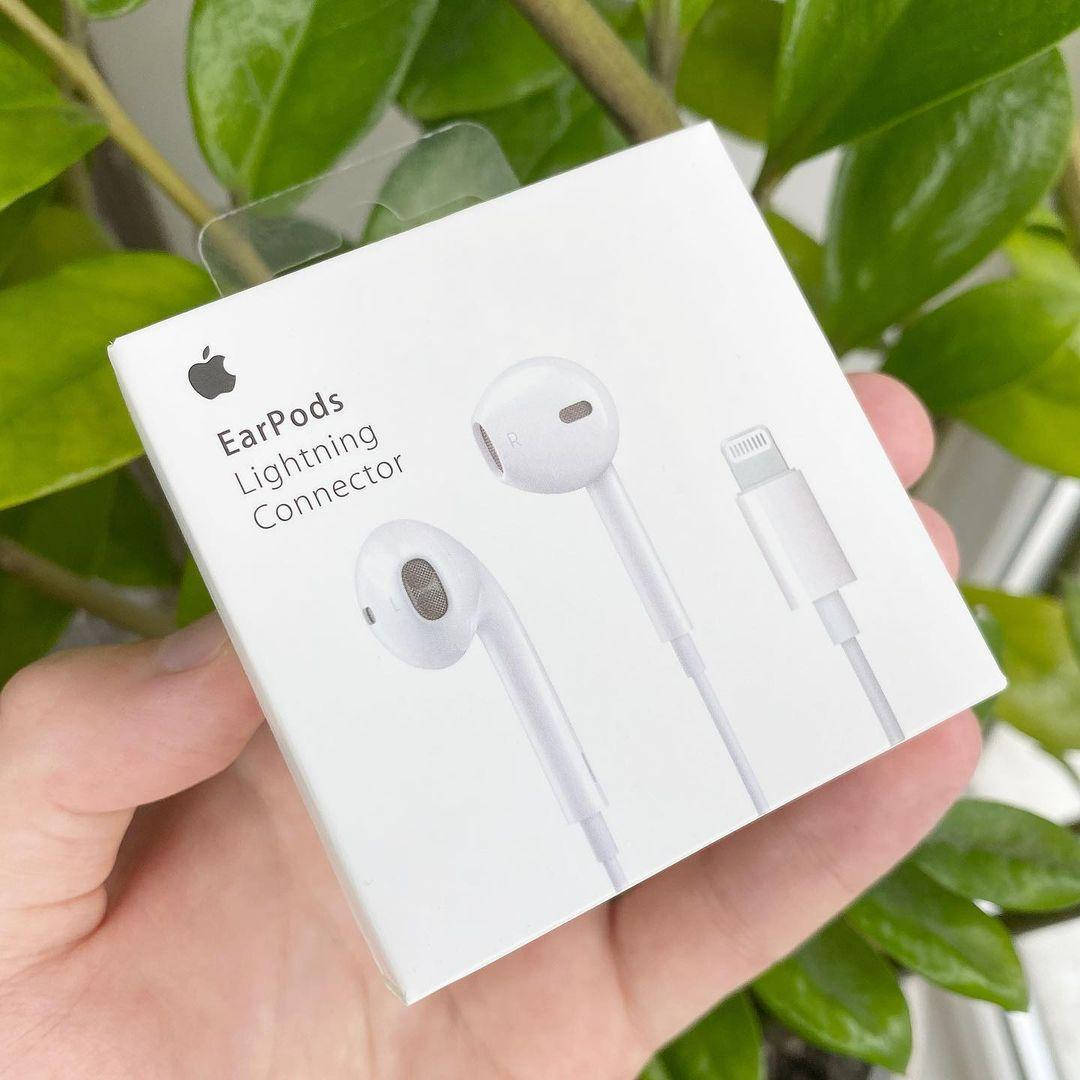 

Наушники Проводные для iPhone EarPods Apple with Mic Lightning, Белый