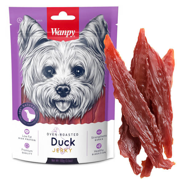 

Wanpy Duck Jerky ВАНПИ ФИЛЕ УТКИ ВЯЛЕНОЕ лакомство для собак