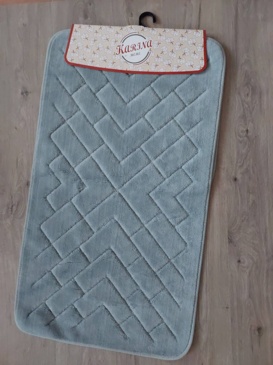 

Коврики Karina Home PARKE 2-ка (60х100см, 60х50см) серо-голубой