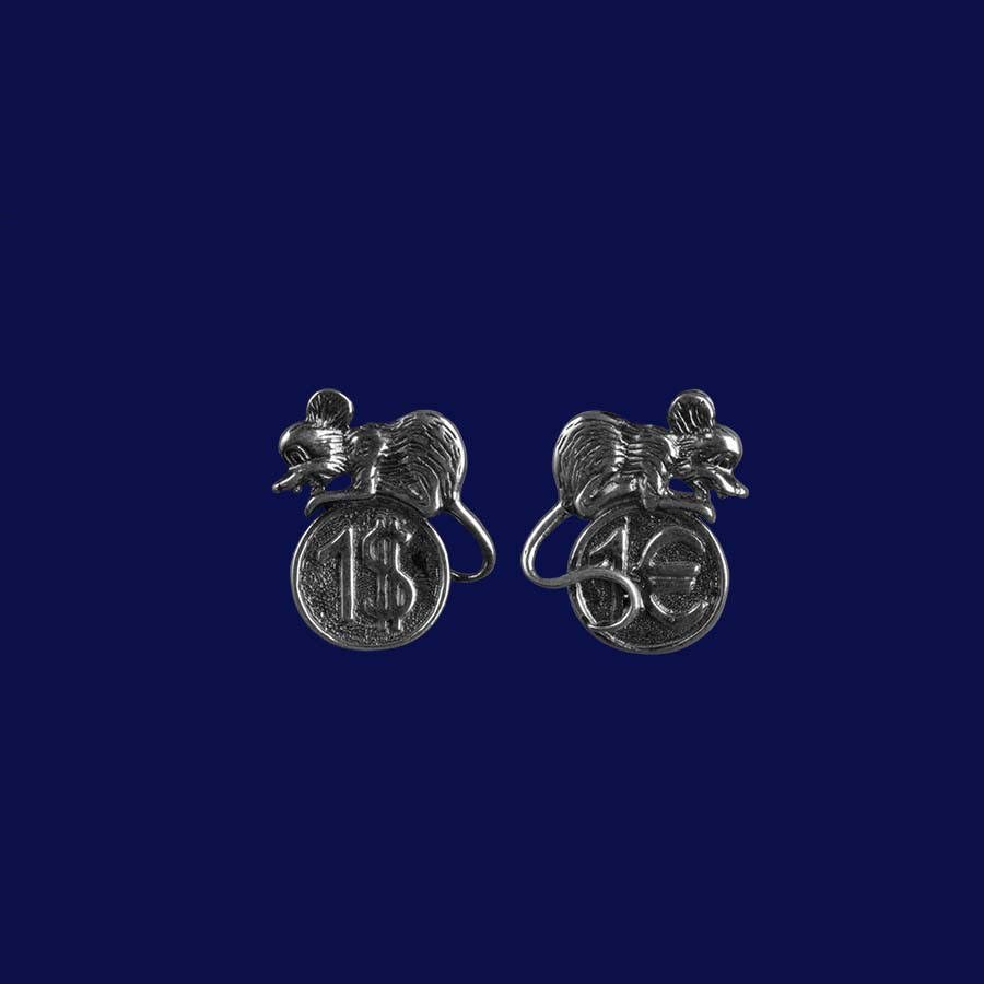 

Кошельковая мышка - серебряный сувенир