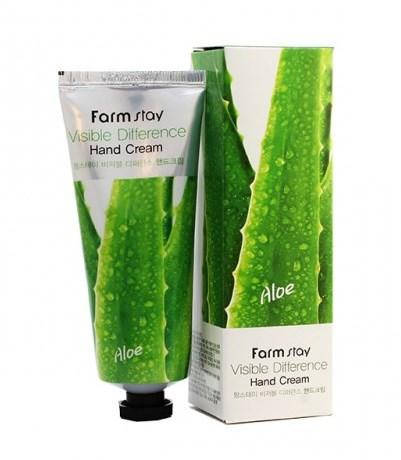 

Крем для рук увлажняющий с алоэ вера FarmStay Visible Difference Aloe 100 мл