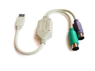 

Переходник USB - 2 ps/2 для клавиатуры и мыши, ps2
