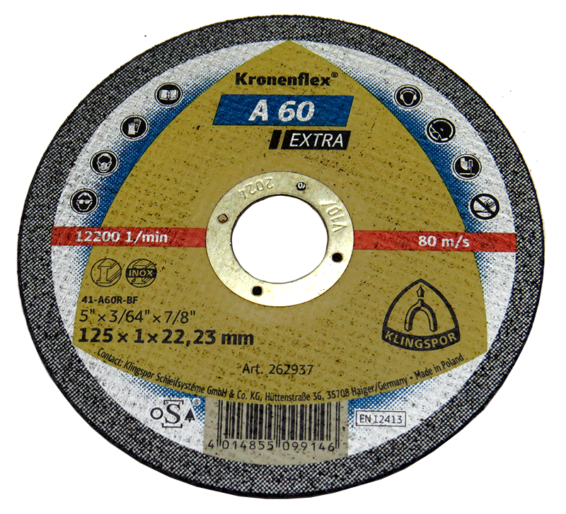 

Круг отрезной 125x1,0x22,23 А 60 EX GER EXTRA