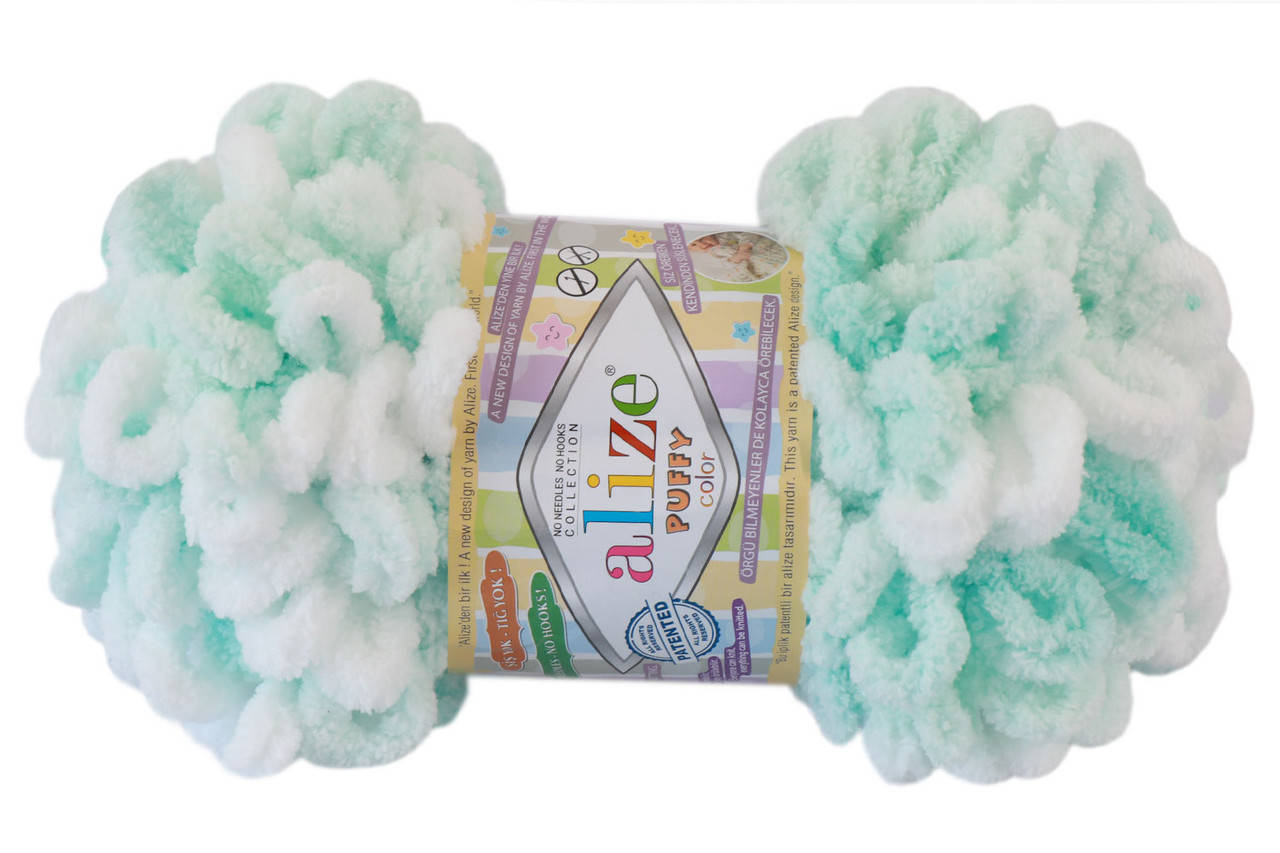 

Alize Puffy Color, №5891, Секционное крашение