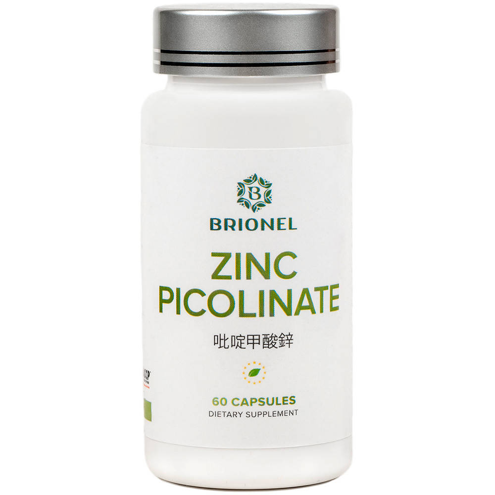 

Пиколинат цинка, Zinc Picolinate Brionel, 60 капсул, 300 мг
