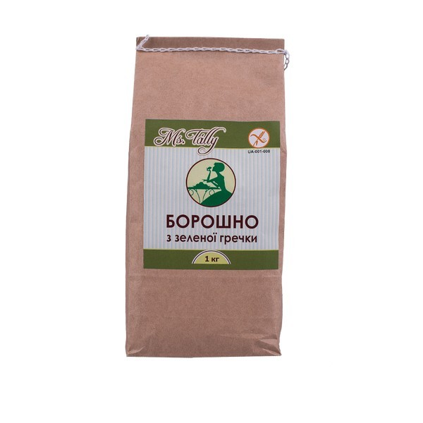 

Мука из зеленой гречки без глютена "Ms. Tally" 1 кг