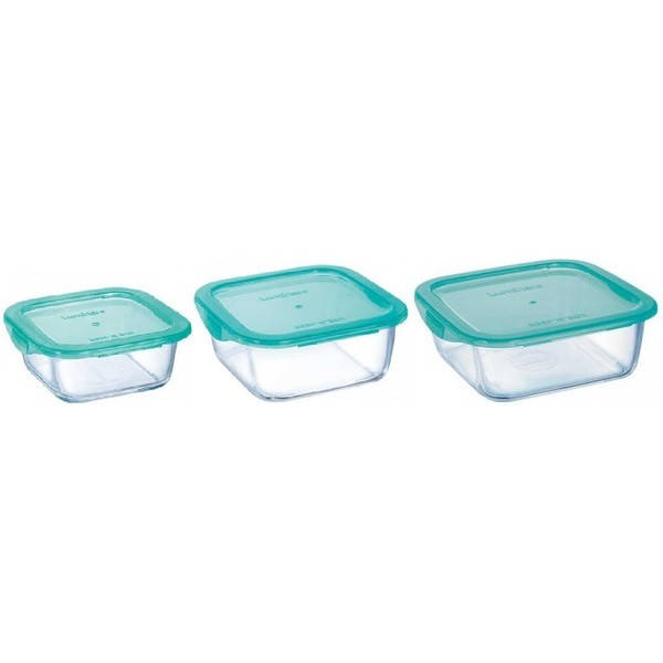 

Набор контейнеров Luminarc Keep'n'box P5274 (3 шт.), Голубой