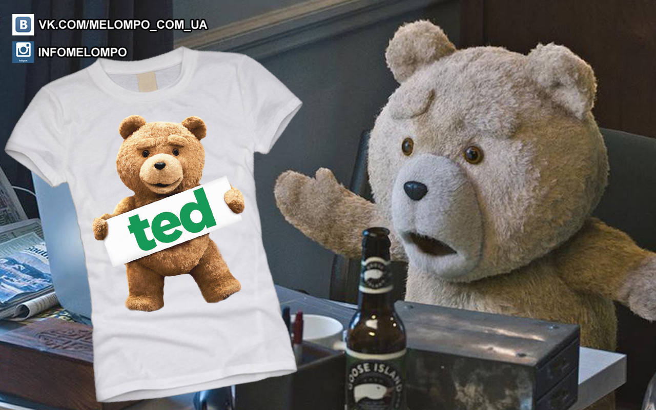 

Футболка с принтом "Мишка Ted"