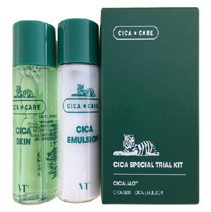 

Тонер и эмульсия с центеллой VT Cosmetics Cica Special Trial Travel Kit 2х15 мл