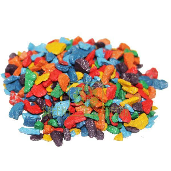 

Декоративный щебень для клумб 20 кг Микс радуга