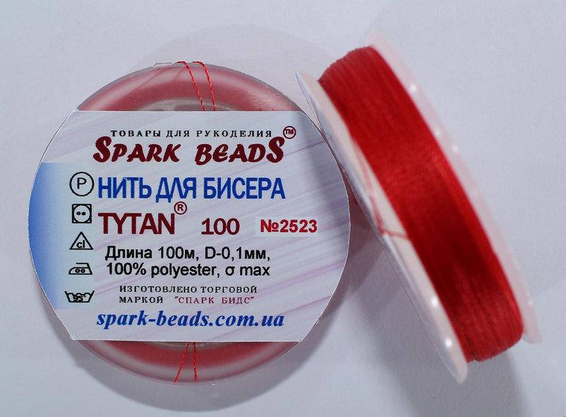 

Нить для бисера TYTAN 100 № 2523 Красный (100 метров)