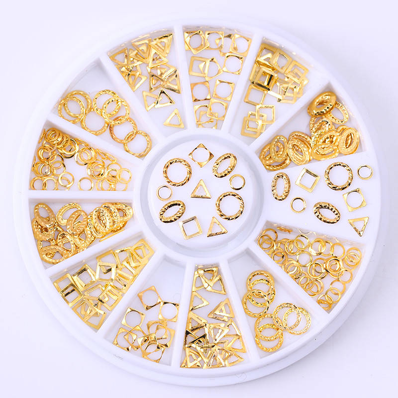 

Металлические украшения для ногтей в карусельке