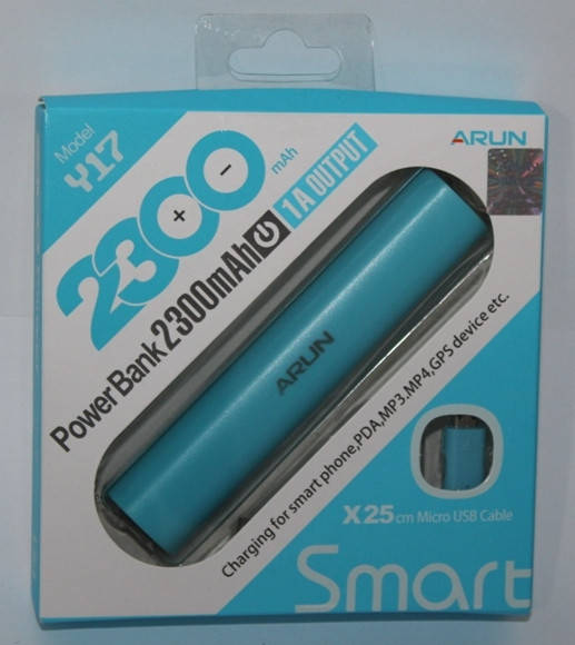 

Автономное зарядное устройство Arun Y17 2300 mAh