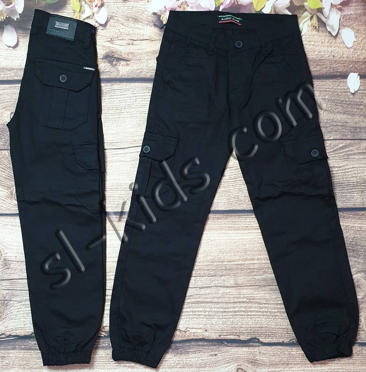 

Джоггеры для мальчика 11-15 лет(черные) розн пр.Турция