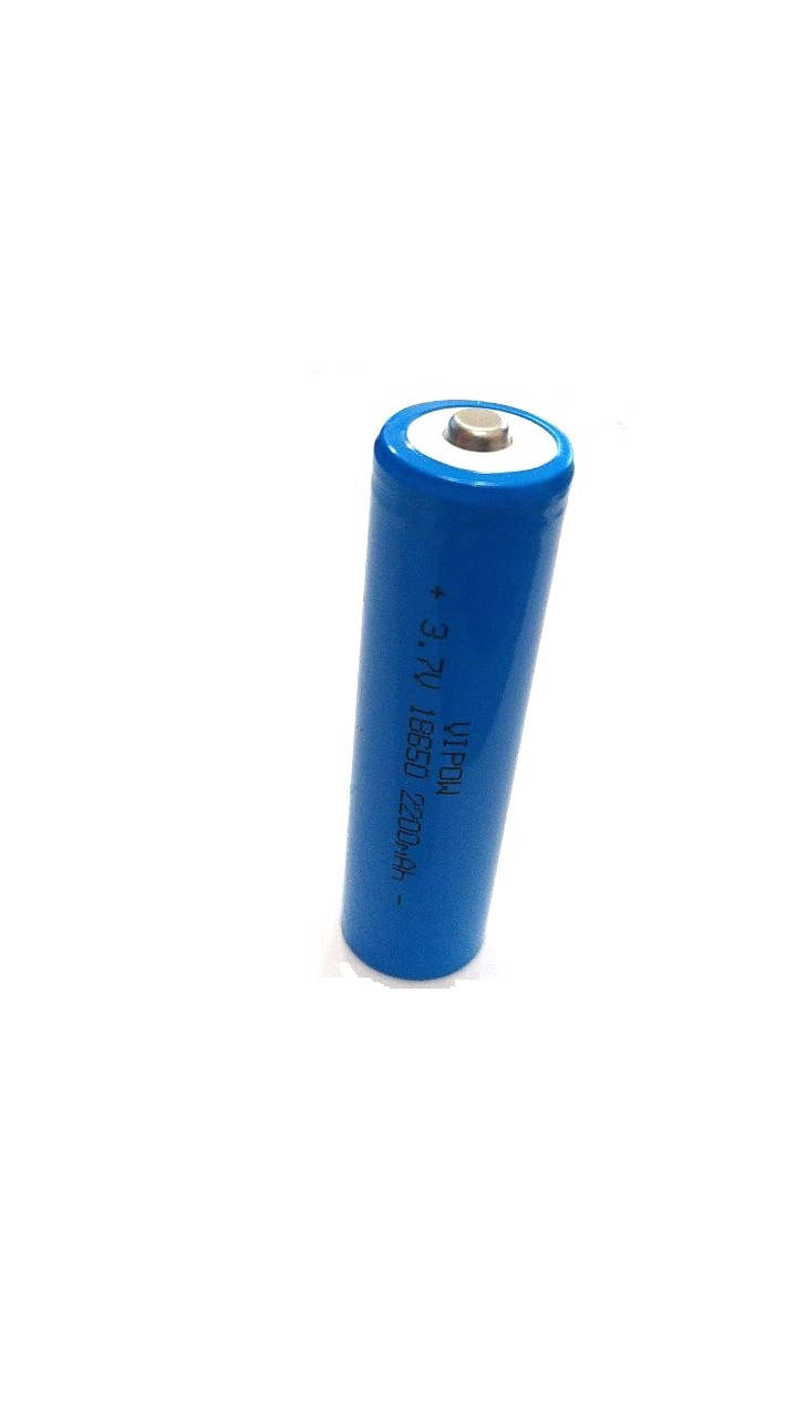 

Аккумулятор 18650 Li-Ion Vipow ICR18650 TipTop, 2200mAh, 3.7V, Blue Q50/500