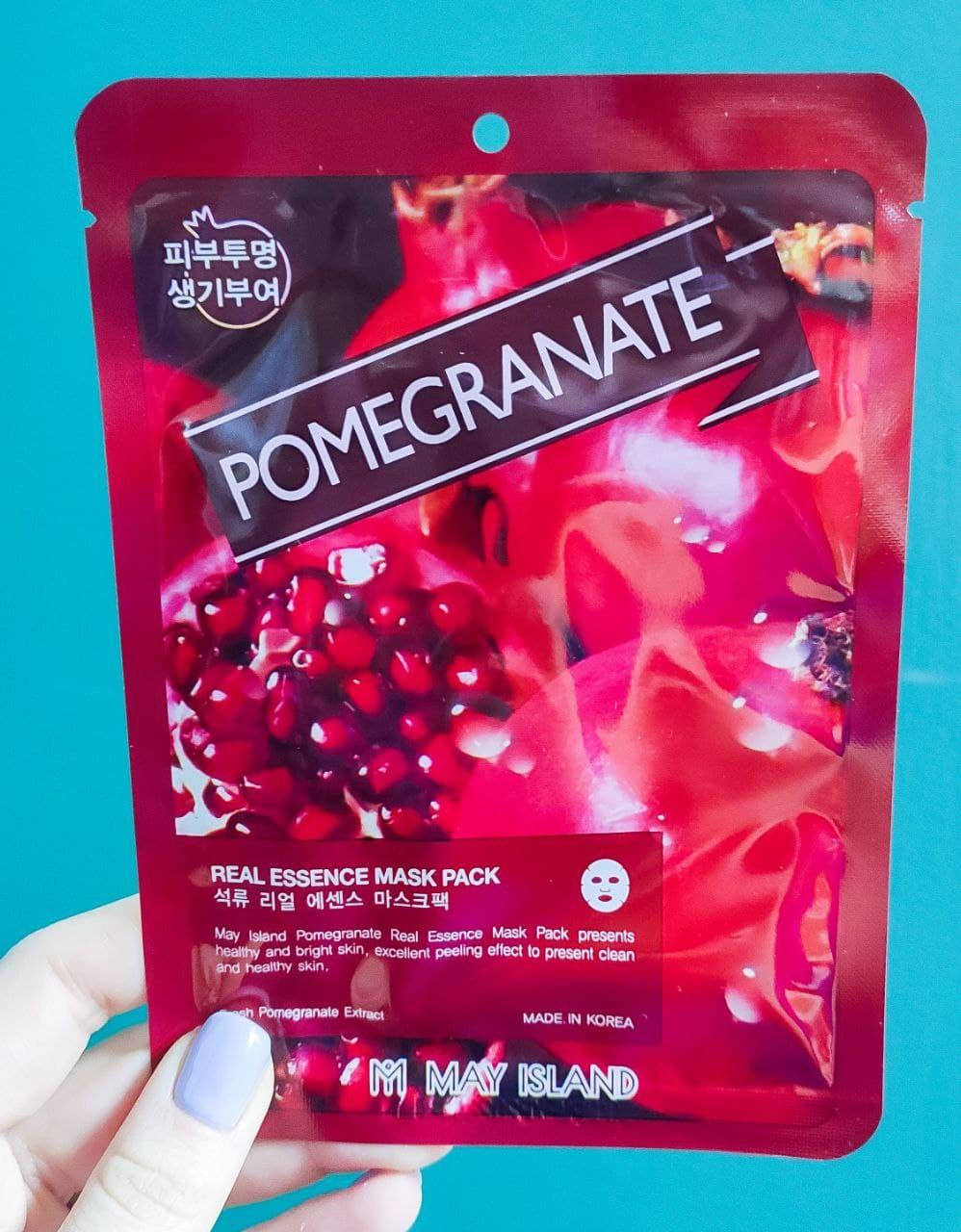 

Тканевая маска с экстрактом граната May Island Real Essence Pomegranate Mask Pack 25 мл