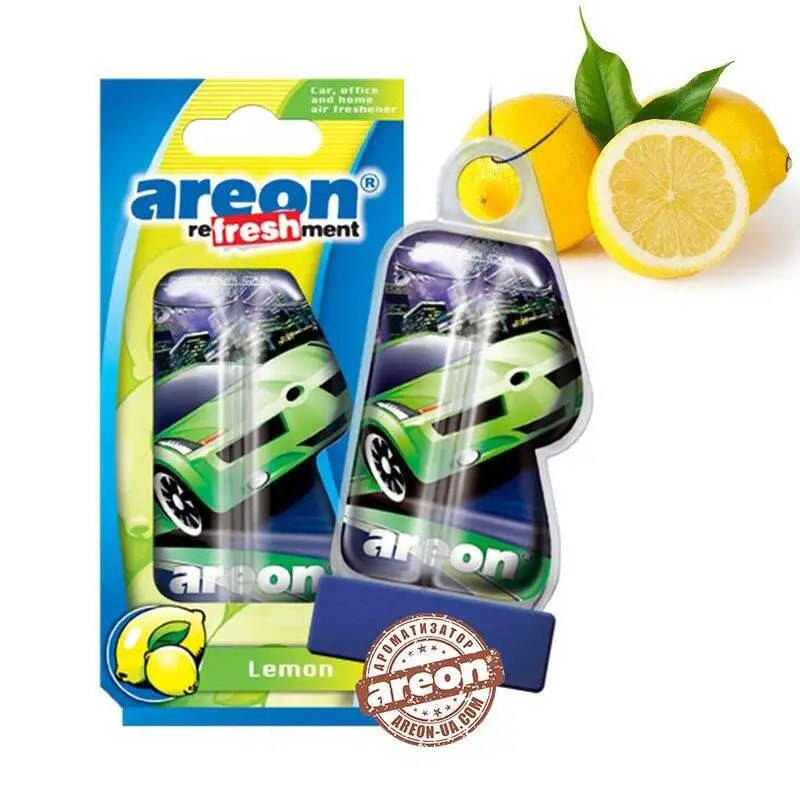 

Ароматизатор Areon (Освежитель воздуха в машину) "Liquid" - на зеркало гель 8мл_Lemon