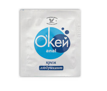 

Крем-любрикант "О`кей anal" одноразовая упаковка 4г